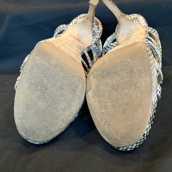 Jimmy Choo Glenys Snakeskin Heels - Picture 11 of 12